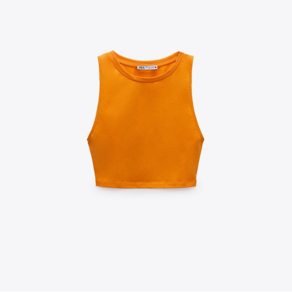ZARA crop halter top